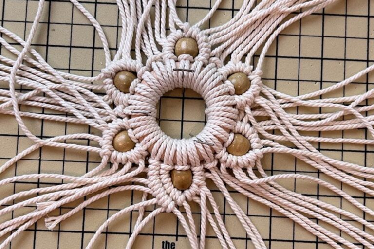 DIY Macrame Snowflake Christmas Ornament Tutorial | Marching North