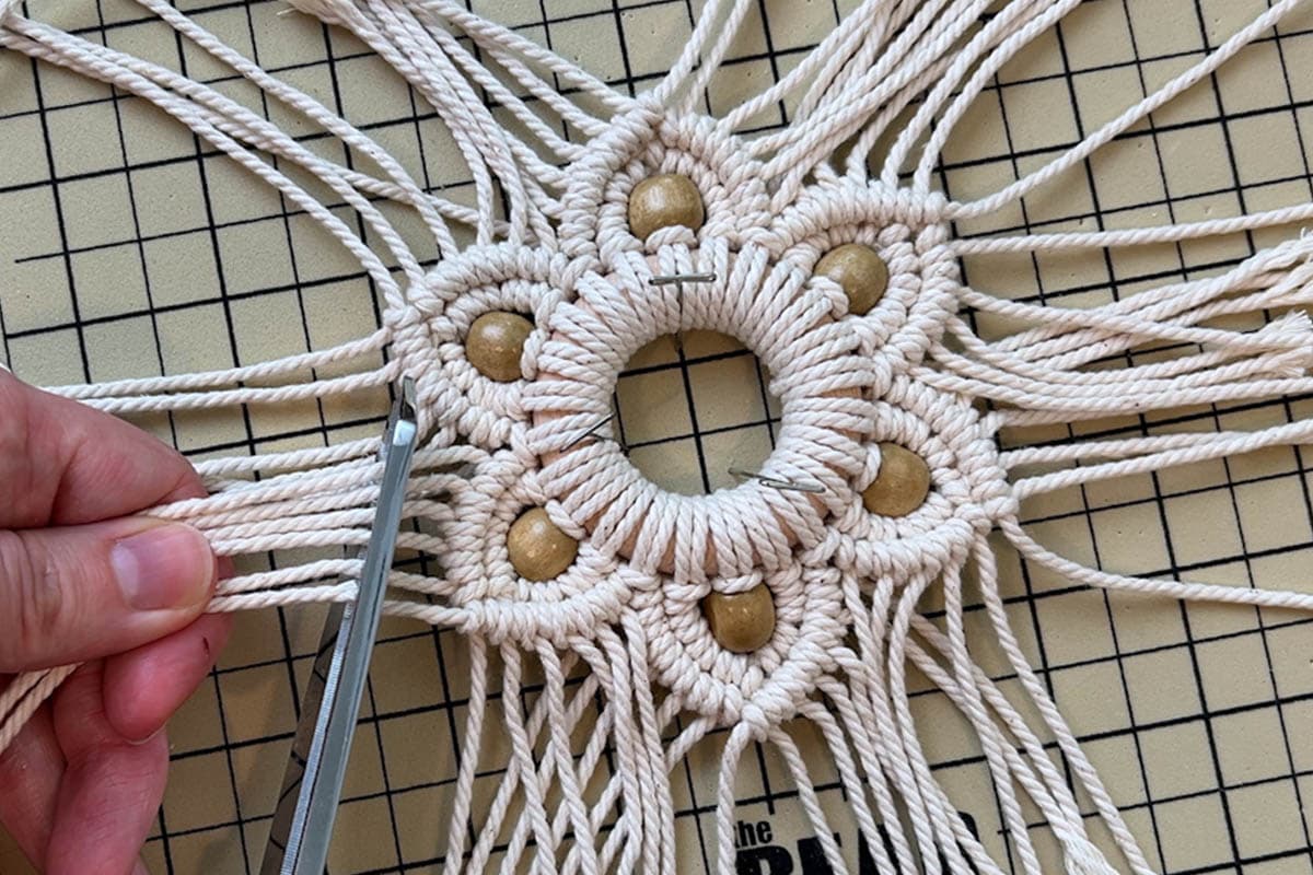 DIY Macrame Snowflake Christmas Ornament Tutorial | Marching North