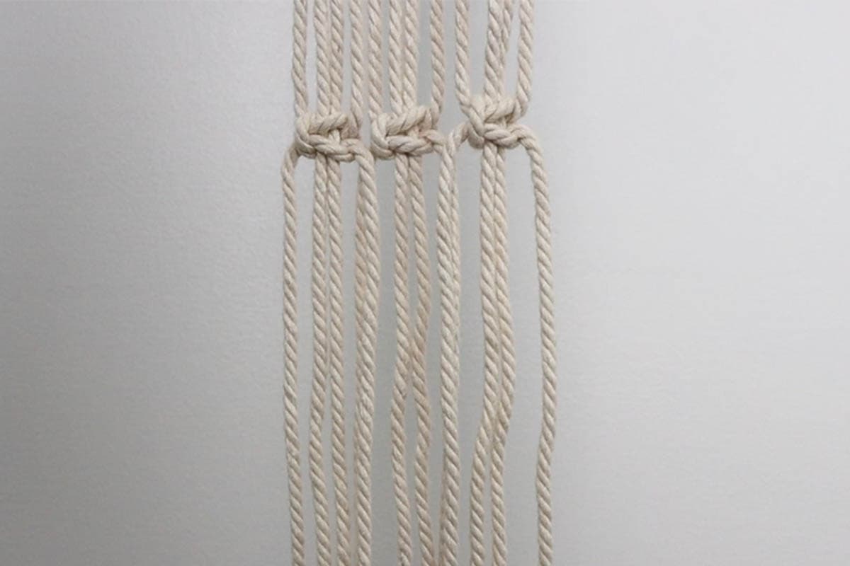 all 3 square knots done