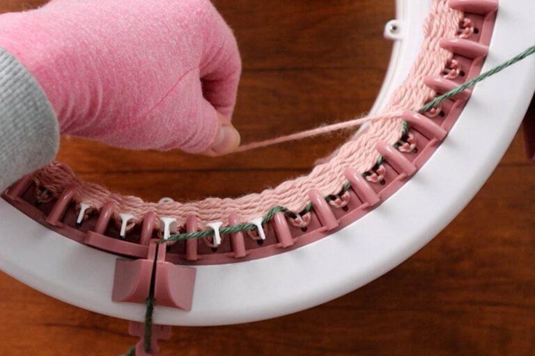 Marching Pattern Machine Free Twisted Knitting Machine Headband Pattern (40 Hook Sentro or Addi ...