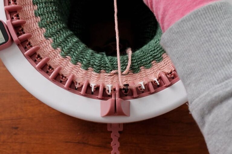 Marching Pattern Machine Free Twisted Knitting Machine Headband Pattern (40 Hook Sentro or Addi ...