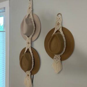 featured image for double macrame hat hanger post