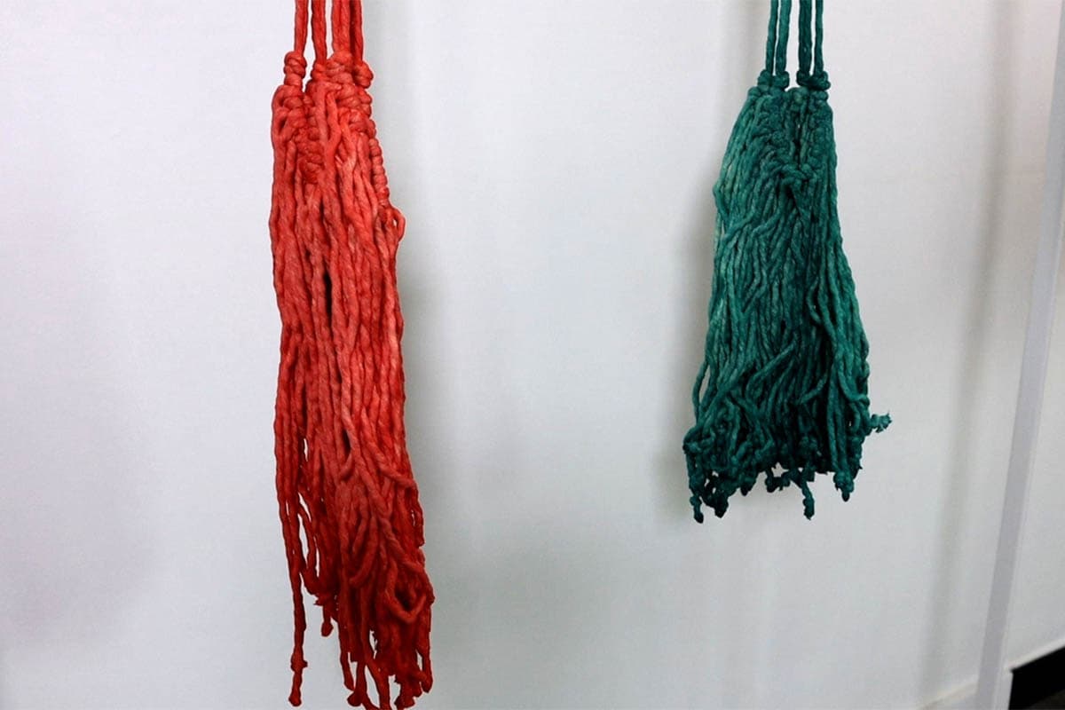 getting ready to dip dye the fringe
