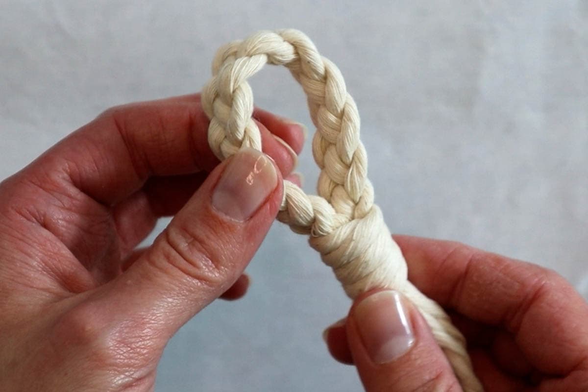 finished hanging loop