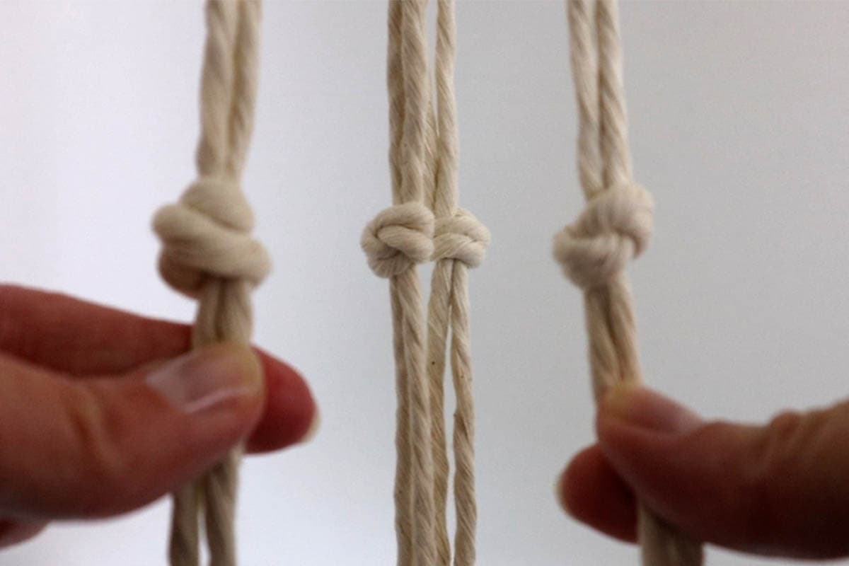 first overhand knots