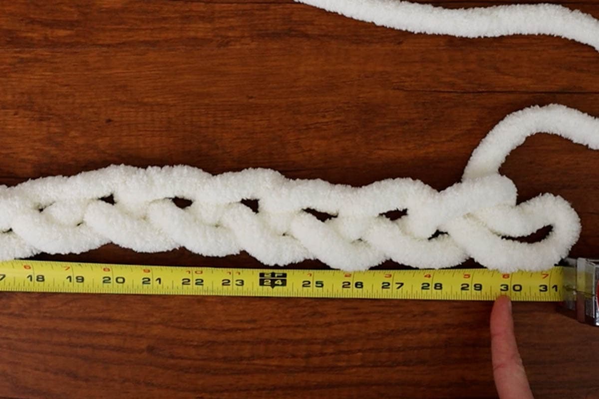 measuring the starting chain