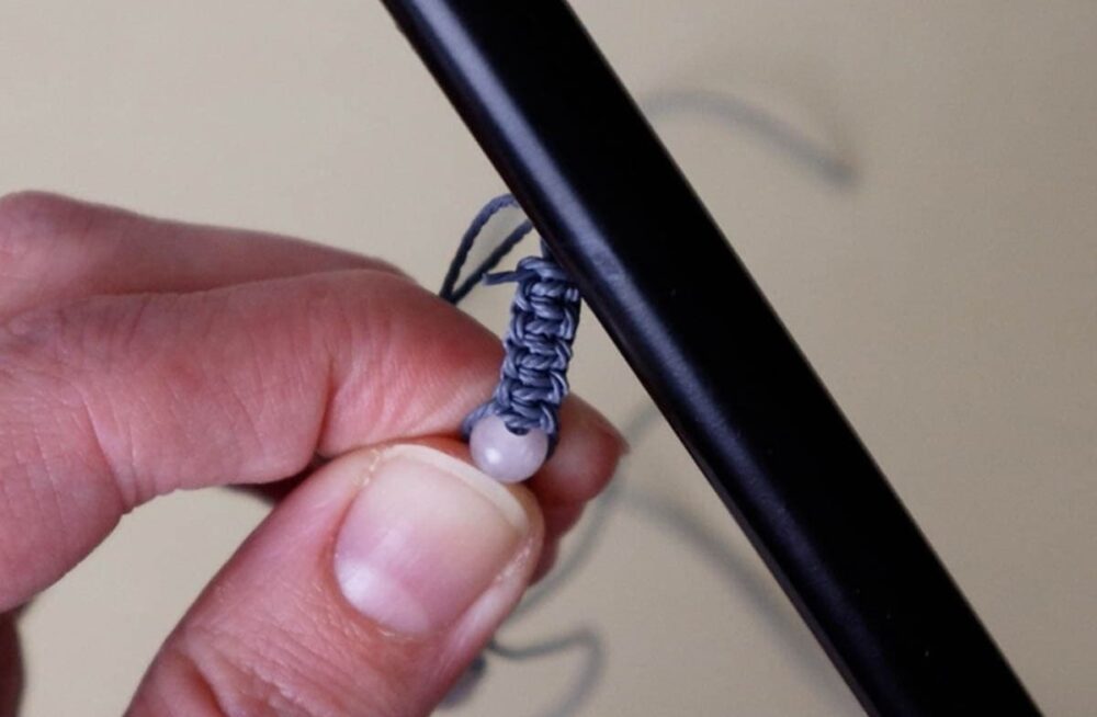 melting down the ends of the working cords