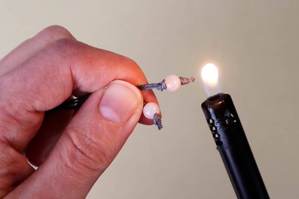 melting the cord ends