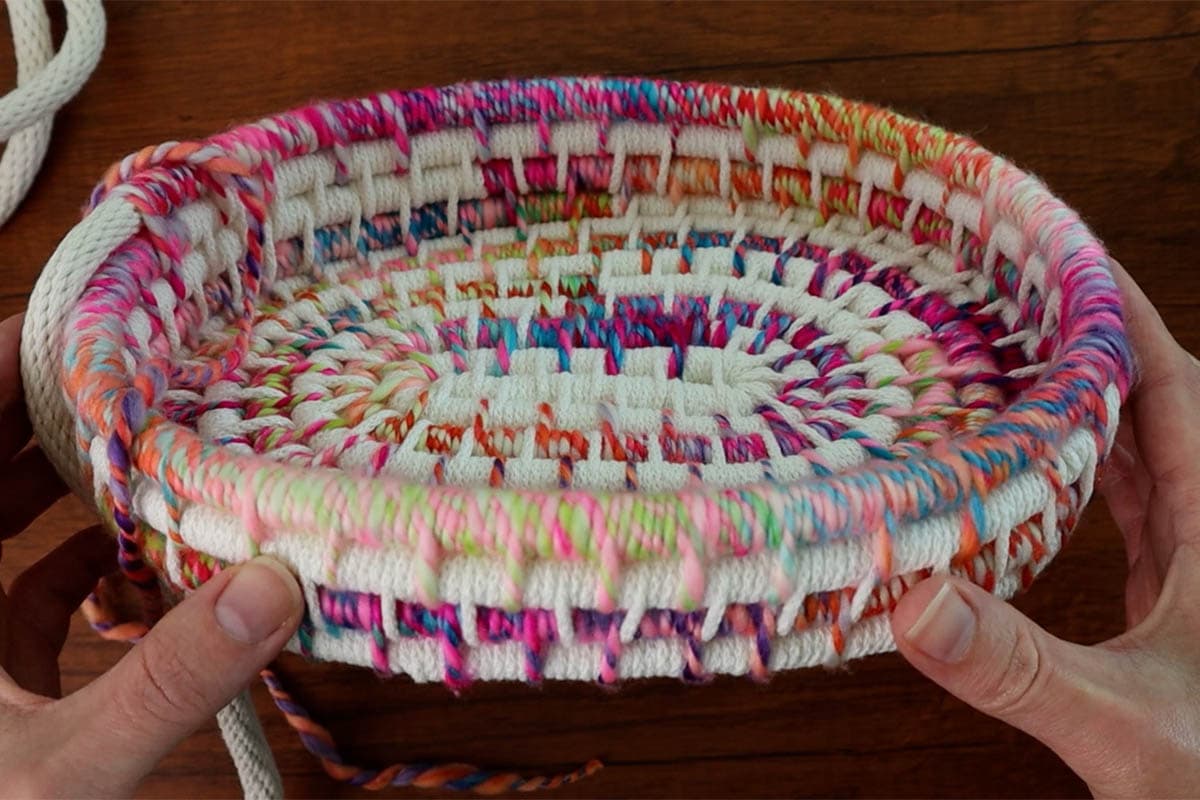 edges of the basket done