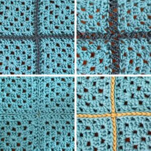 featured image for granny square slip stitch joins post