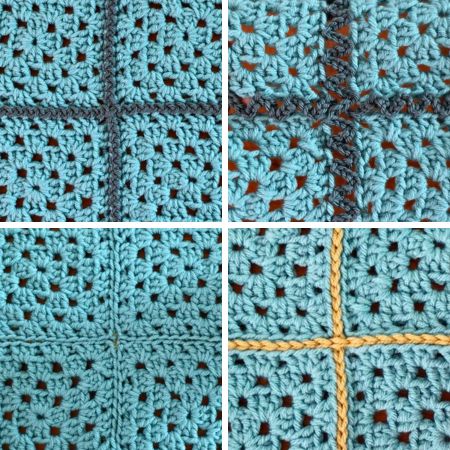 featured image for granny square slip stitch joins post