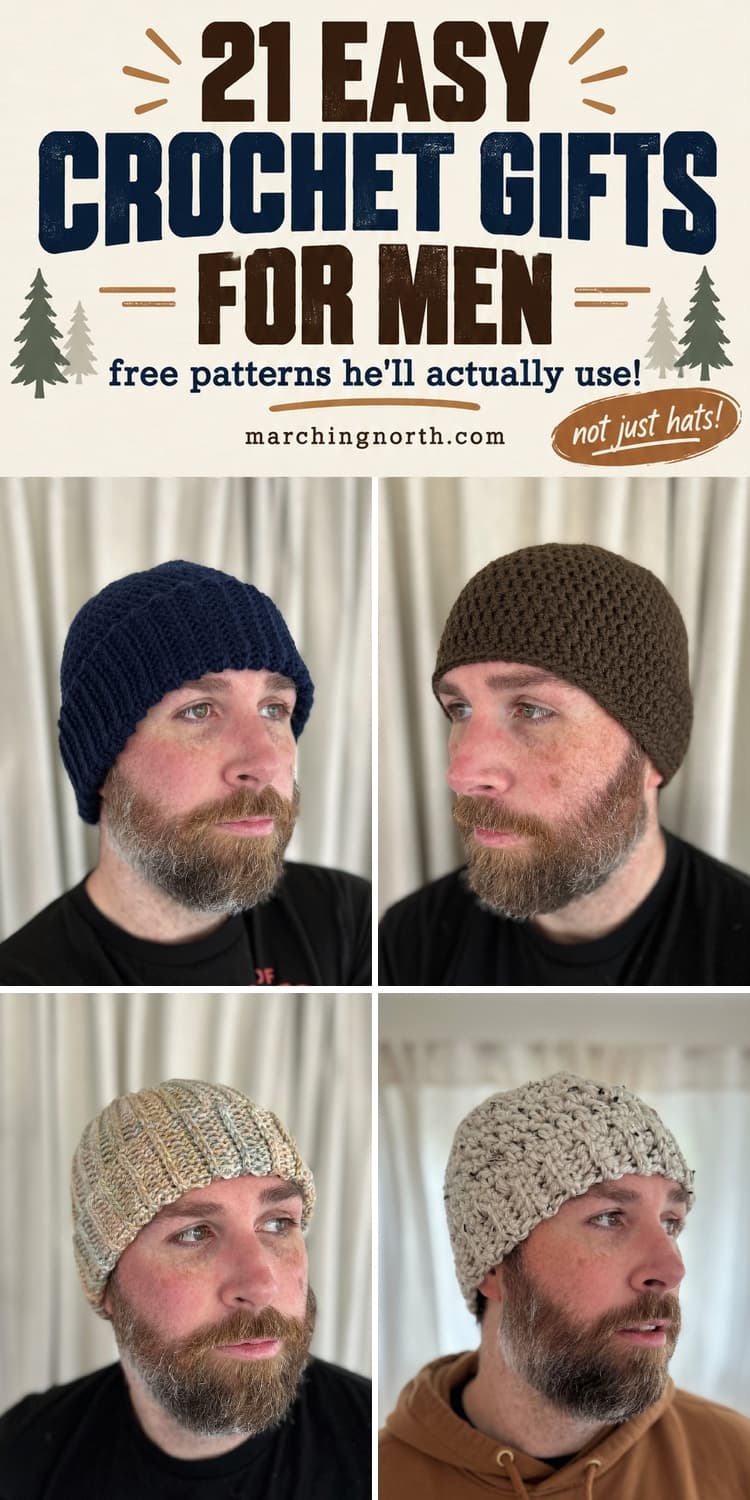 pinterest pin for crochet gifts for men post