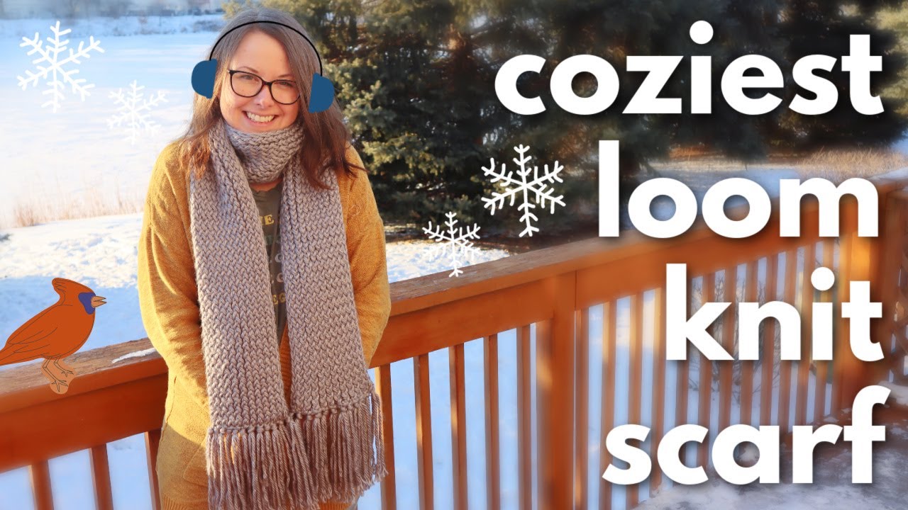How to Knit a Scarf on a Long Loom (Easy Tutorial for Beginners