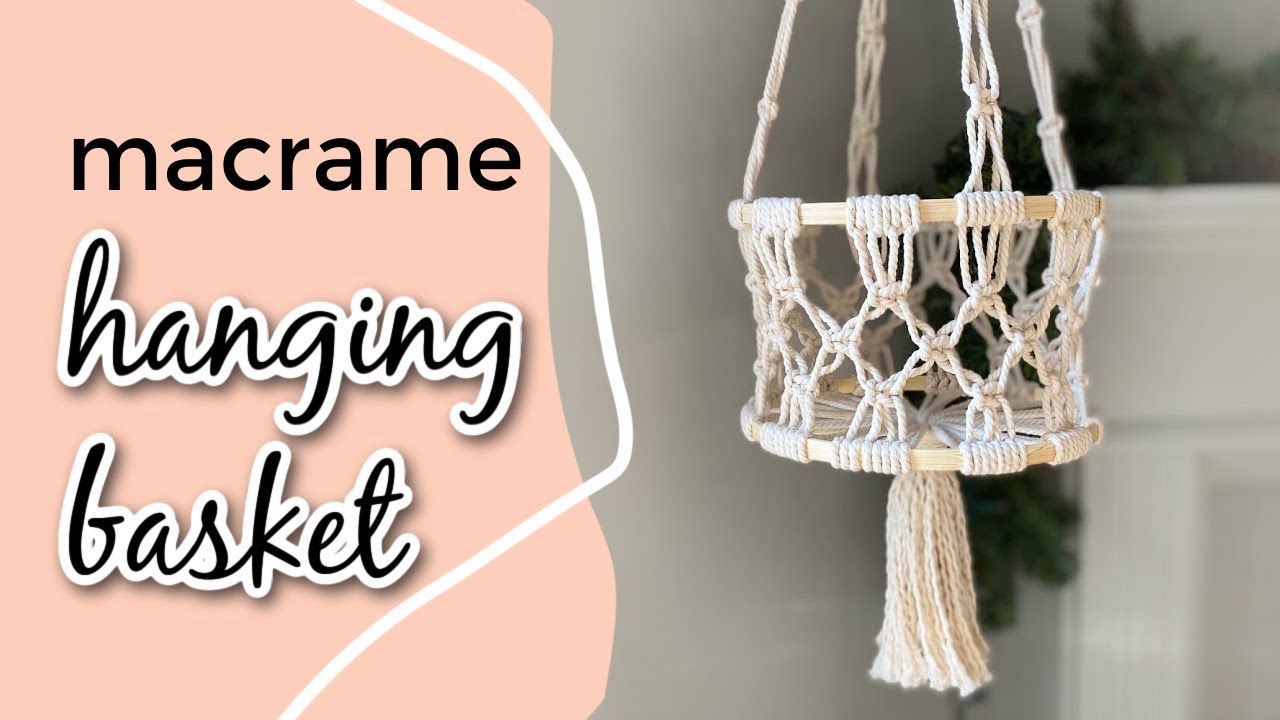 DIY Macrame Hanging Fruit Basket | Easy Tutorial & Video!