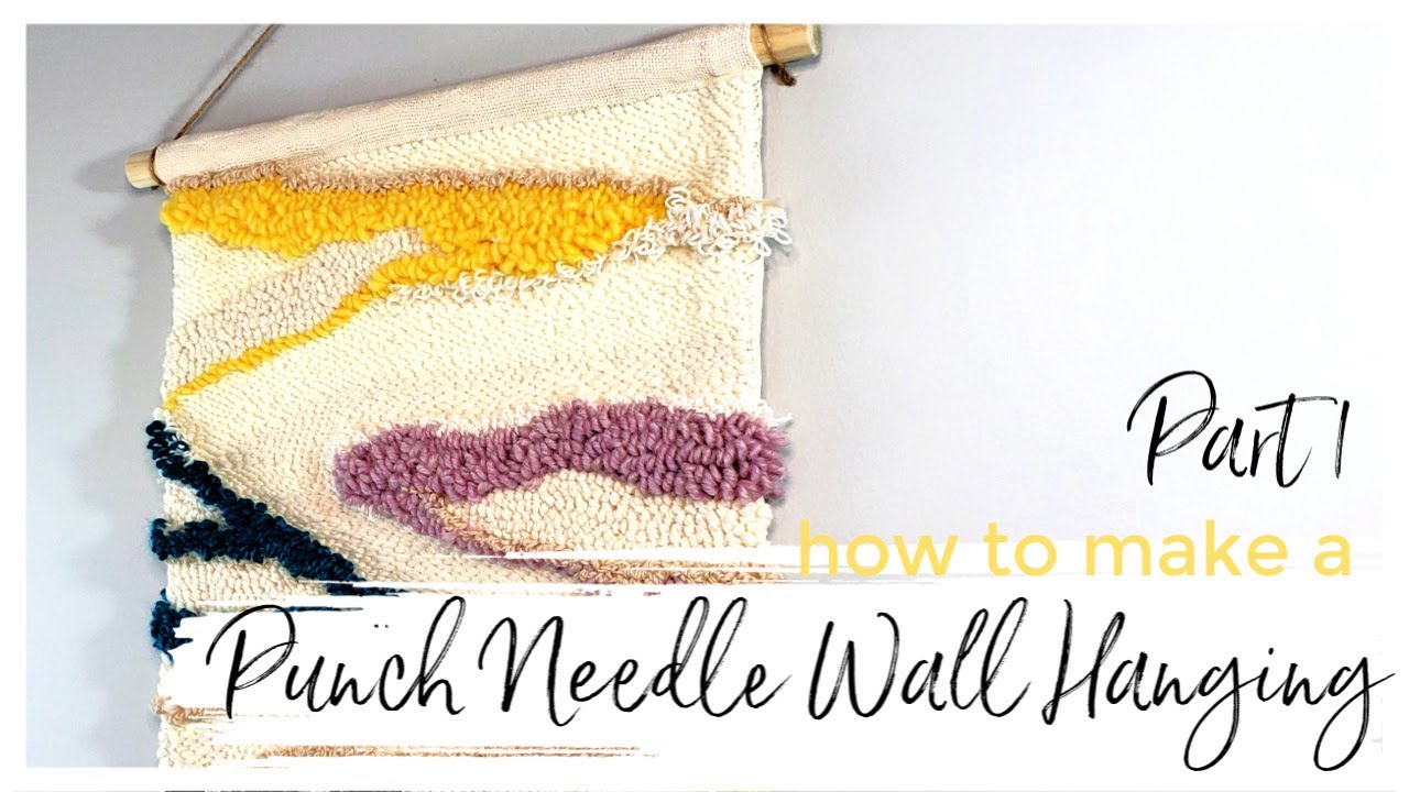 DIY Punch Needle Art Wall Hanging Tutorial Marching North