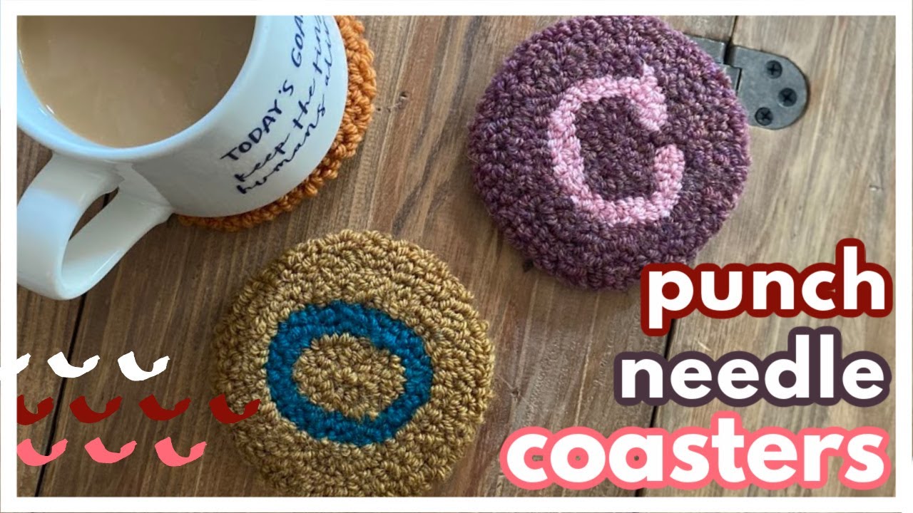How to Finish Punch Needle Coasters (Quick and Easy!) Marching North