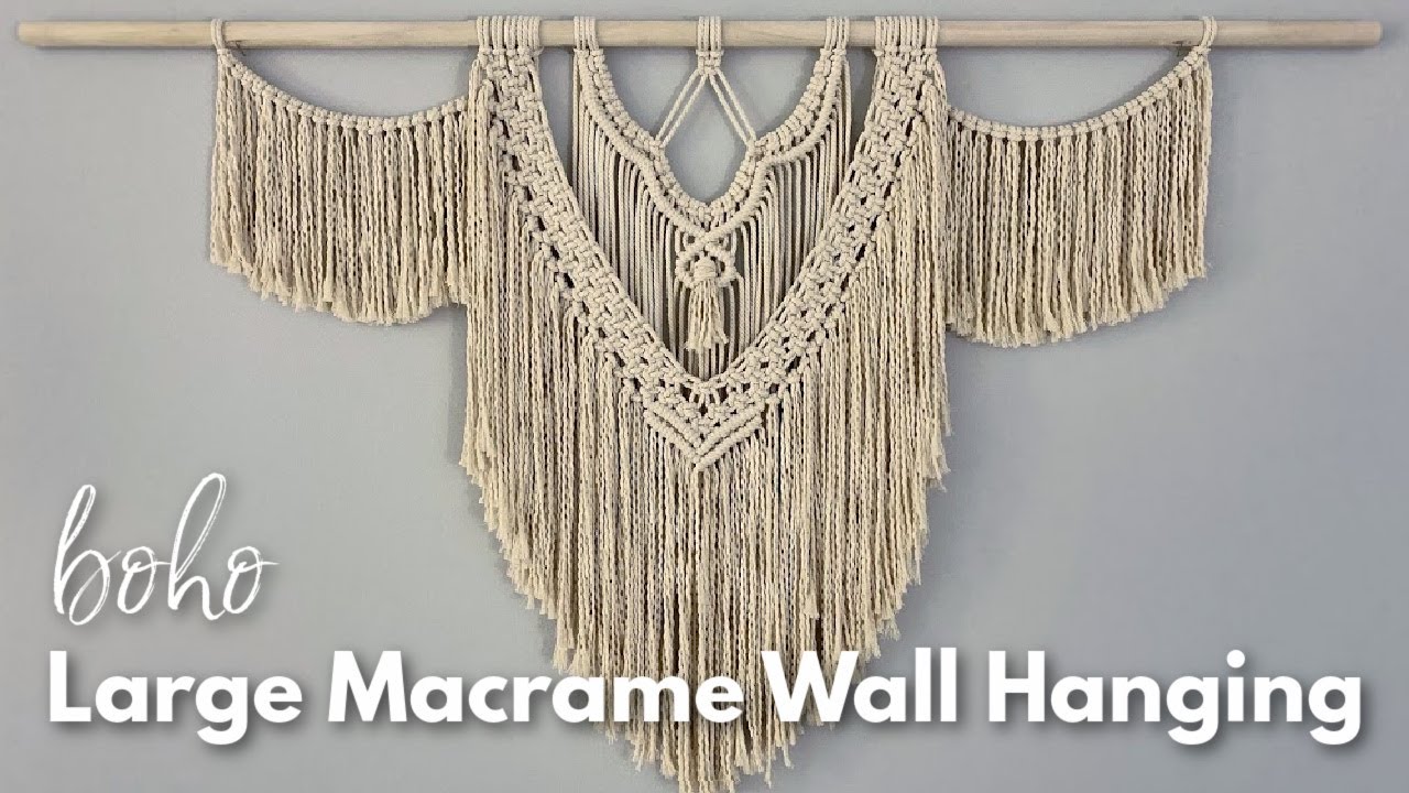 Easy Large DIY Macrame Wall Hanging (with Video!)